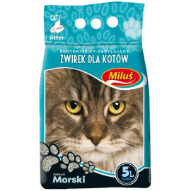 Miluś Morski żwir zbrylający bentonitowy 5L