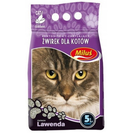 Miluś Lawenda żwir zbrylający bentonitowy 5L
