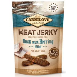 Carnilove Dog Jerky Duck & Herring Fillet - kaczka i filet ze śledzia 100g