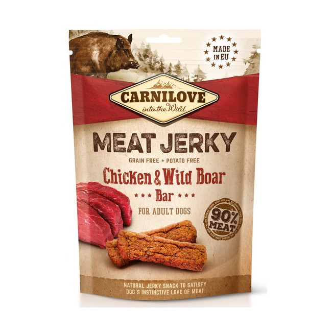 Carnilove Dog Jerky Chicken & Wild Boar Bar - kurczak i dzik 100g