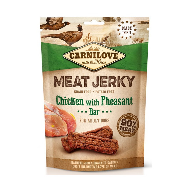 Carnilove Dog Jerky Chicken with Pheasant Bar - kurczak i bażant 100g