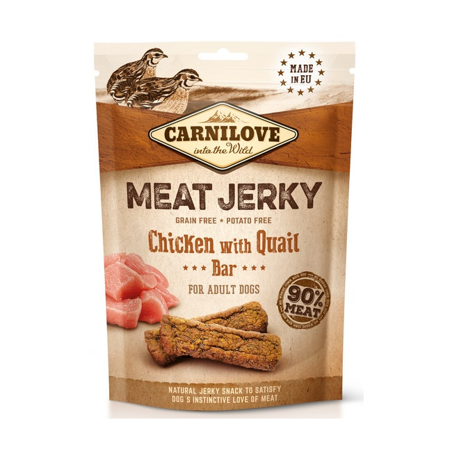 Carnilove Dog Jerky Chicken with Quail Bar - kurczak i przepiórka 100g