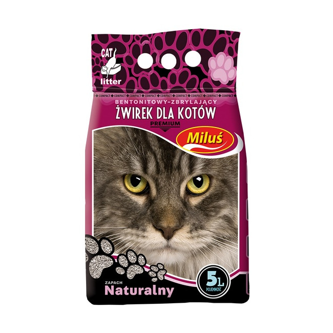 Miluś Premium żwir zbrylający bentonitowy 5L