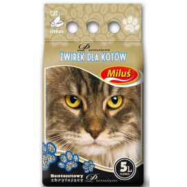 Miluś Premium żwir zbrylający bentonitowy 5L