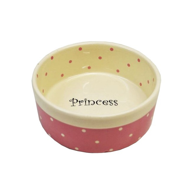 Yarro/Moderna Miska ceramiczna Princess różowa 13x5,5cm [Y2722]
