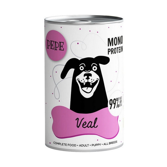 Paka Zwierzaka PEPE Veal (cielęcina) puszka 400g