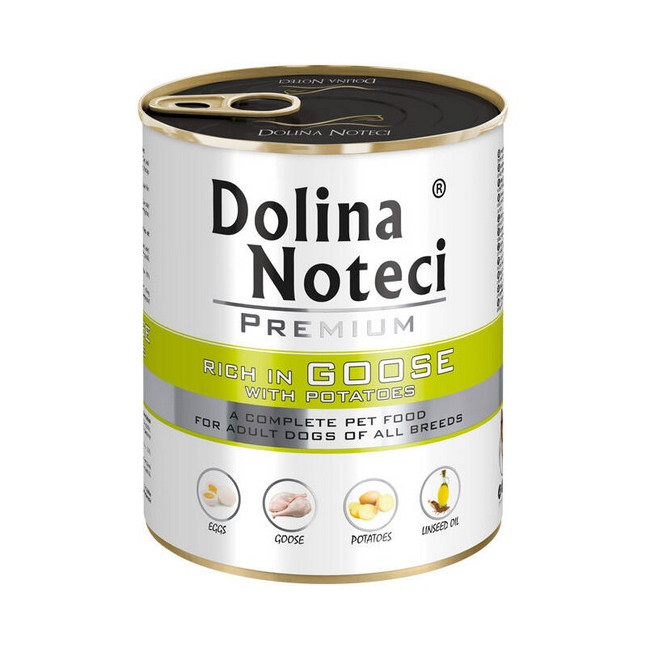 Dolina Noteci Premium Pies Gęś i ziemniaki puszka 800g