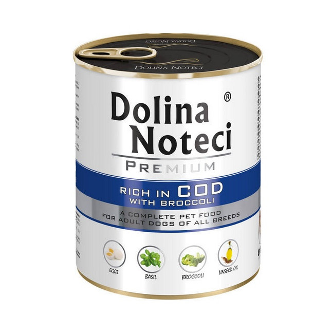 Dolina Noteci Premium Pies Dorsz i brokuły puszka 800g