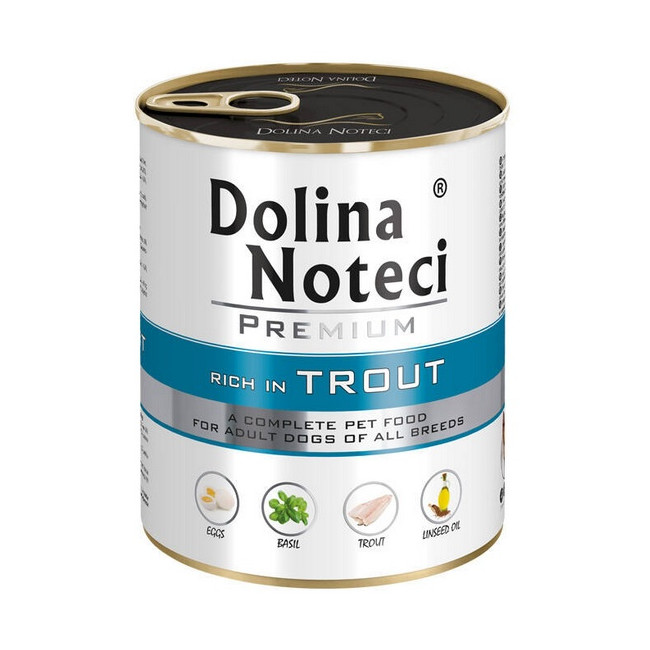 Dolina Noteci Premium Pies Pstrąg puszka 800g