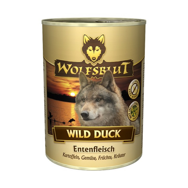 Wolfsblut Dog Wild Duck - kaczka i ziemniaki puszka 395g