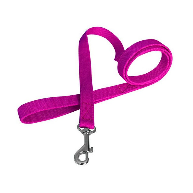 CHABA Smycz taśma gładka 16mm/130cm fuksja