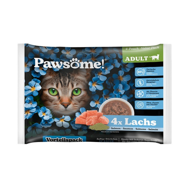 Pawsome Adult Lachs - łosoś saszetki 4x85g