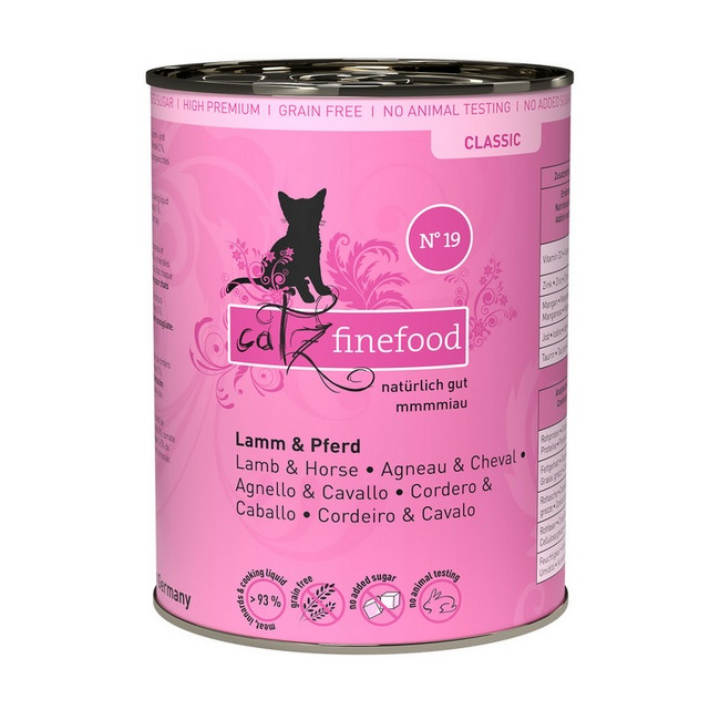 Catz Finefood Classic N.19 Jagnięcina i Konina puszka 400g