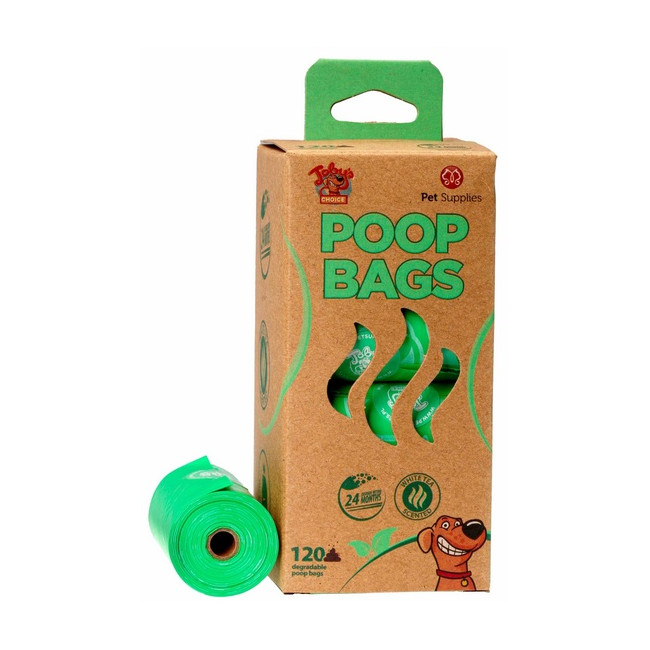 Toby's Choice Ekologiczne (degradowalne) zapachowe worki na odchody 120szt