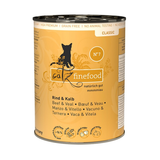 Catz Finefood Classic N.07 Wołowina i cielęcina puszka 400g