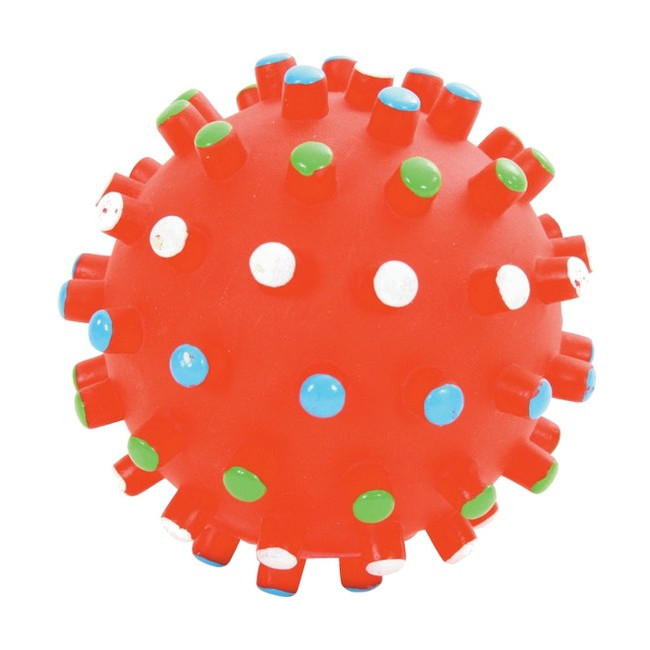 Zolux Zabawka winylowa piłka z wypustkami 10cm [480784]