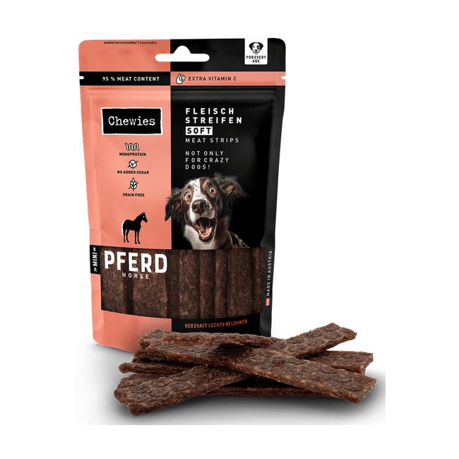 Chewies Meat Strips Soft Mini Konina 70g