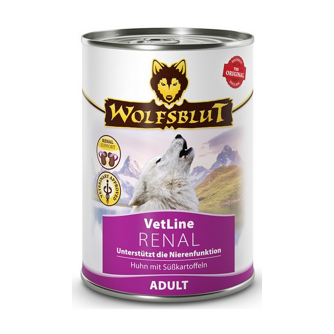Wolfsblut Dog VetLine Renal - kurczak i bataty puszka 395g