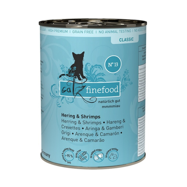 Catz Finefood Classic N.13 Śledź i Krewetki puszka 400g