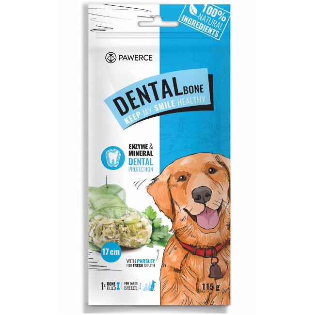 Pawerce Dental Bone Large Breeds 1szt/op 115g/17cm