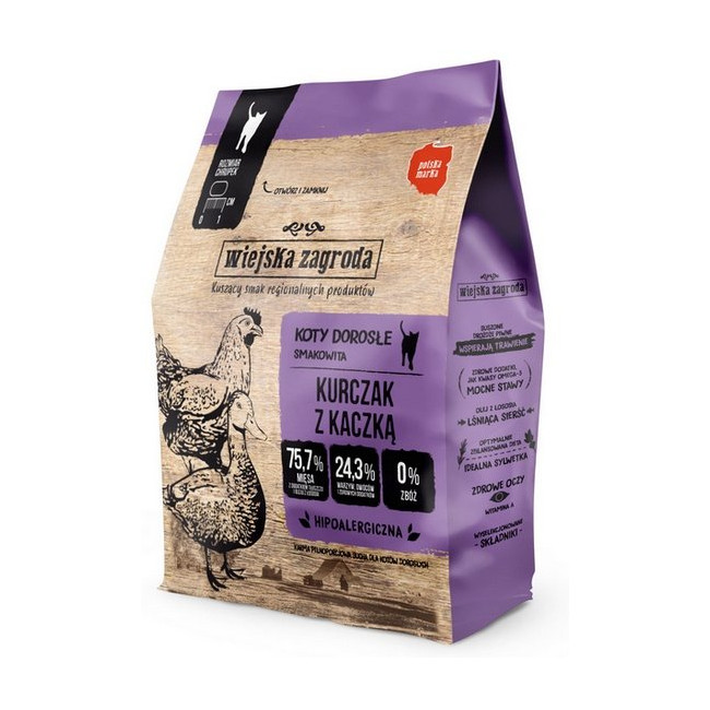 Wiejska Zagroda Kot - Kurczak z kaczką 400g