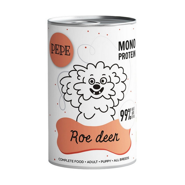 Paka Zwierzaka PEPE Roe Deer (sarna) puszka 400g