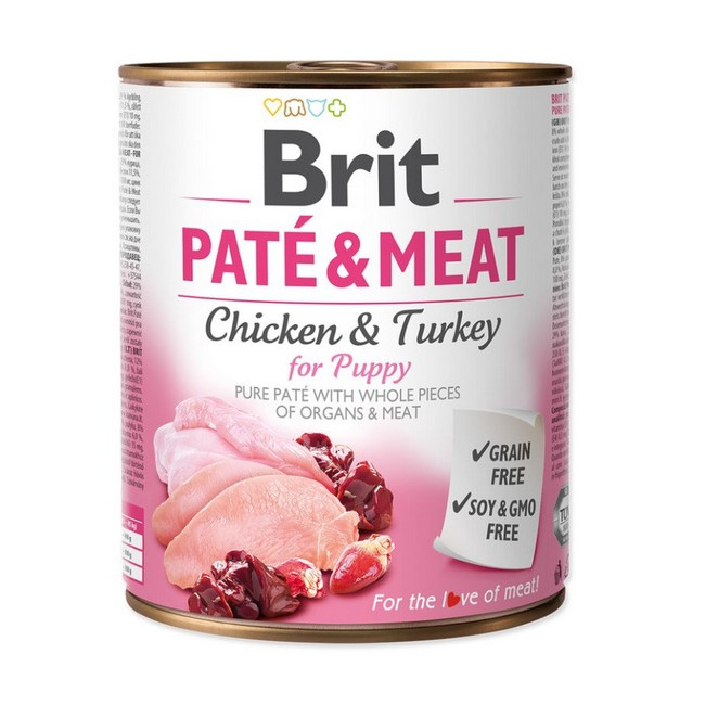 Brit Pate & Meat Dog Puppy puszka 800g