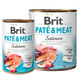 Brit Pate & Meat Dog Salmon puszka 800g