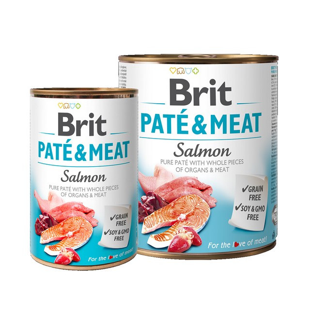 Brit Pate & Meat Dog Salmon puszka 800g