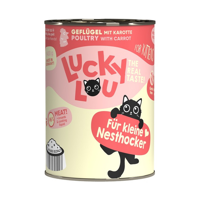 Lucky Lou Lifestage Kitten Drób puszka 400g