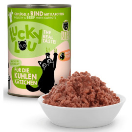 Lucky Lou Lifestage Kitten Drób i wołowina puszka 400g