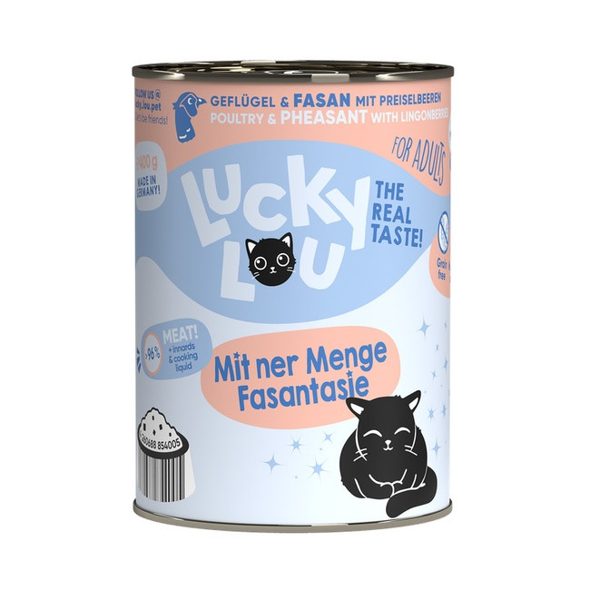 Lucky Lou Lifestage Adult Drób i bażant puszka 400g
