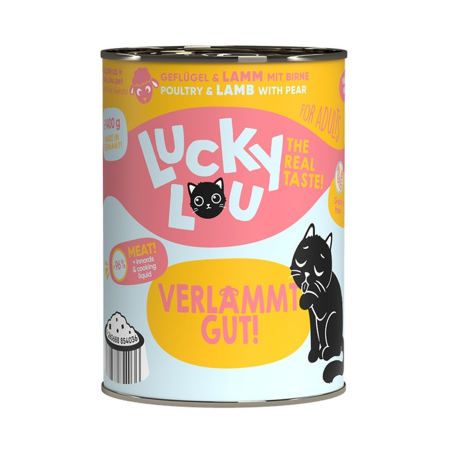 Lucky Lou Lifestage Adult Drób i jagnięcina puszka 400g