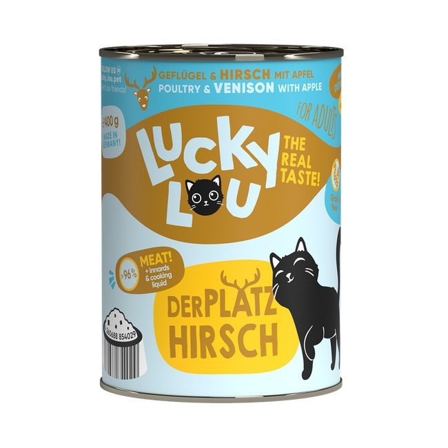 Lucky Lou Lifestage Adult Drób i jeleń puszka 400g