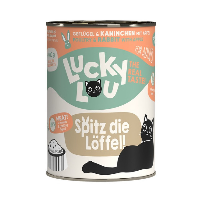 Lucky Lou Lifestage Adult Drób i królik puszka 400g