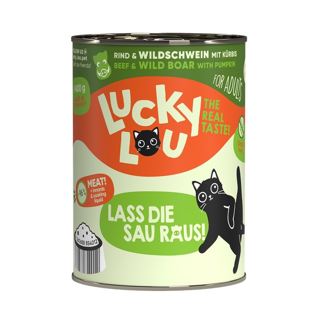 Lucky Lou Lifestage Adult Wołowina i dzik puszka 400g
