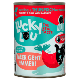 Lucky Lou Lifestage Adult Drób i tuńczyk puszka 400g