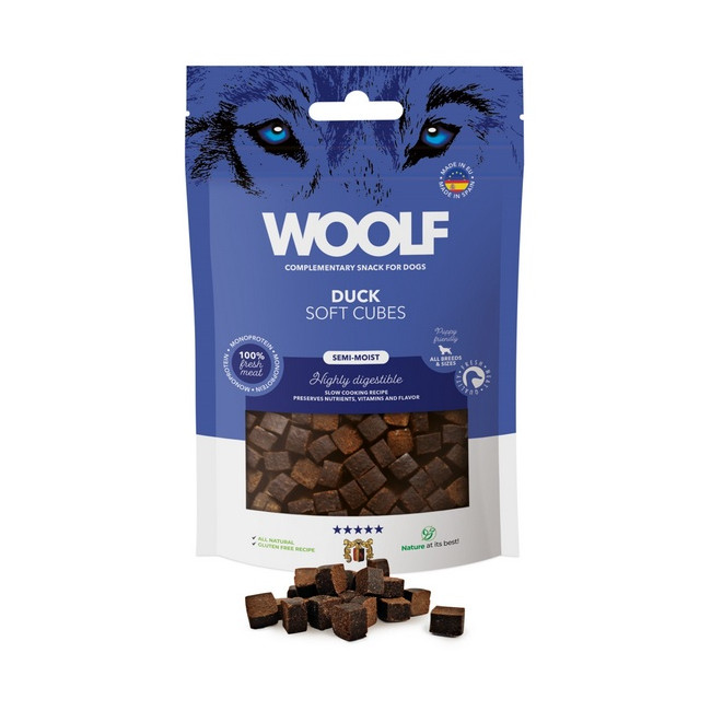 Woolf Soft Cubes Monoprotein Duck 100g