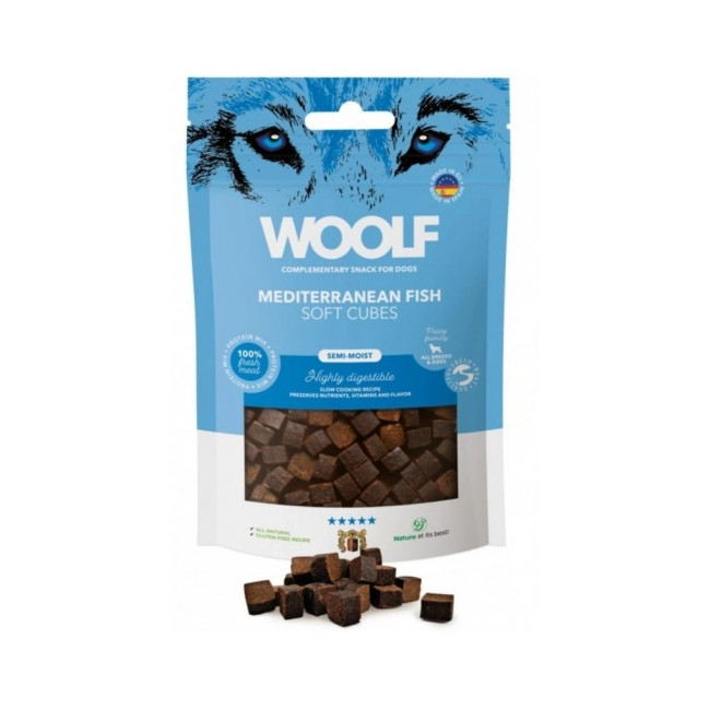 Woolf Soft Cubes Mediterranean Fish 100g