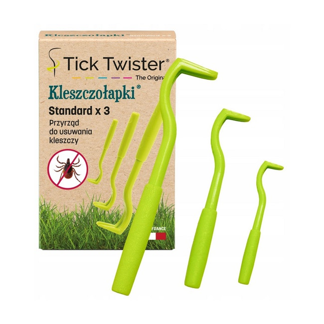 Kleszczołapki - przyrząd do usuwania kleszczy - haczyki 3szt