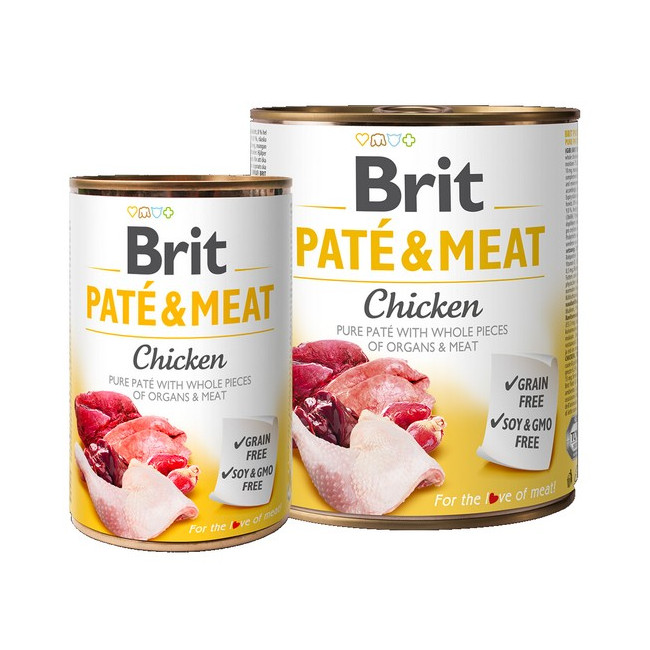Brit Pate & Meat Dog Chicken puszka 800g