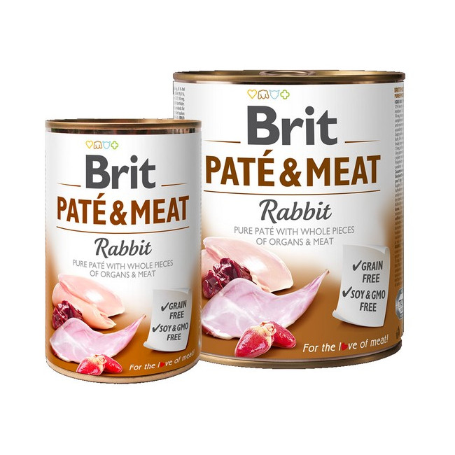 Brit Pate & Meat Dog Rabbit puszka 800g