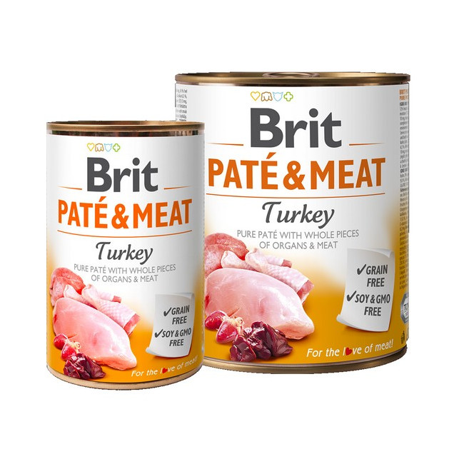 Brit Pate & Meat Dog Turkey puszka 800g