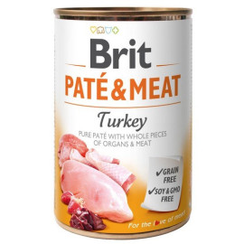 Brit Pate & Meat Dog Turkey puszka 800g