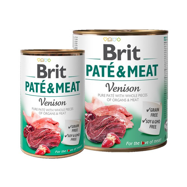 Brit Pate & Meat Dog Venison puszka 800g