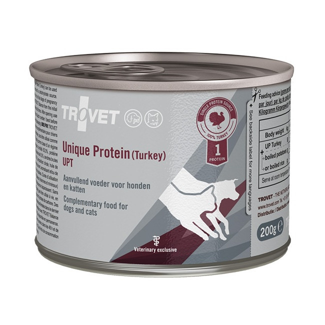 Trovet Unique Protein UPT Indyk dla psa i kota puszka 200g