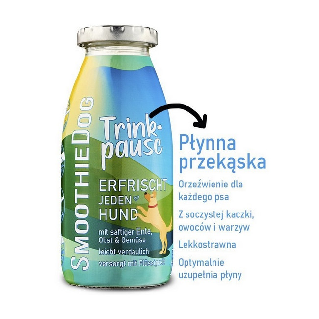 SmoothieDog Płynna przekąska - kaczka 250ml