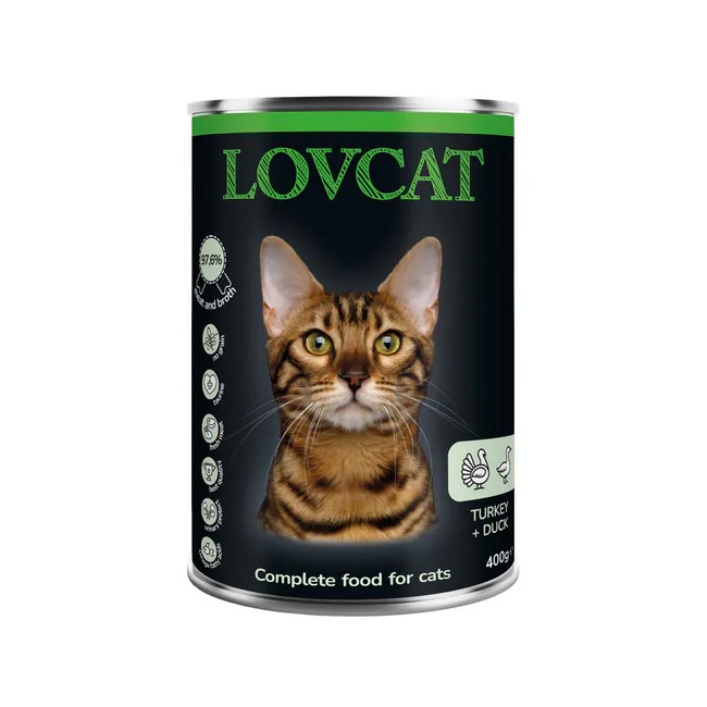 Lovcat Best Turkey & Duck puszka 400g