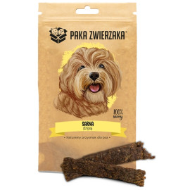 Paka Zwierzaka Stripsy Sarna 100% 70g