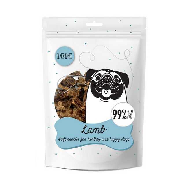 Paka Zwierzaka PEPE Mini Chunkies Lamb (jagnięcina) 70g